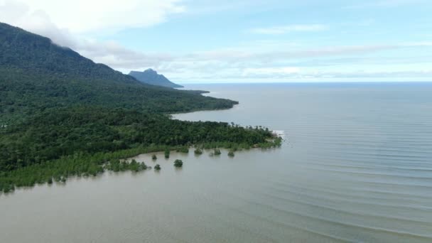 Santubong Sarawak Malaysia Січня 2020 Сценічне Село Сантубонг Пляжі Прибережні — стокове відео