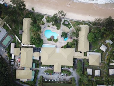 Damai, Sarawak / Malezya - 6 Ocak 2020: Malezya 'nın Kuching Sarawak kentindeki Şam bölgesinde Resorts and Retreats