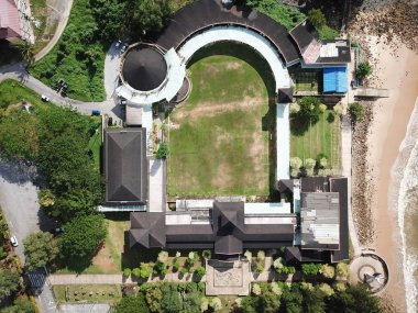 Damai, Sarawak / Malezya - 6 Ocak 2020: Malezya 'nın Kuching Sarawak kentindeki Şam bölgesinde Resorts and Retreats