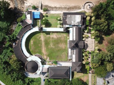 Damai, Sarawak / Malezya - 6 Ocak 2020: Malezya 'nın Kuching Sarawak kentindeki Şam bölgesinde Resorts and Retreats