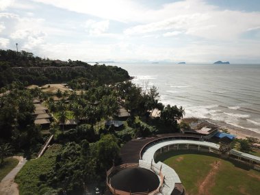 Damai, Sarawak / Malezya - 6 Ocak 2020: Malezya 'nın Kuching Sarawak kentindeki Şam bölgesinde Resorts and Retreats