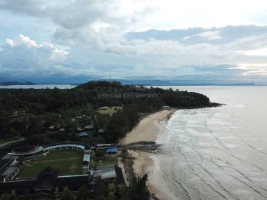 Damai, Sarawak / Malezya - 6 Ocak 2020: Malezya 'nın Kuching Sarawak kentindeki Şam bölgesinde Resorts and Retreats