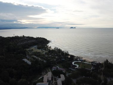 Damai, Sarawak / Malezya - 6 Ocak 2020: Malezya 'nın Kuching Sarawak kentindeki Şam bölgesinde Resorts and Retreats