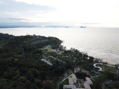Damai, Sarawak / Malezya - 6 Ocak 2020: Malezya 'nın Kuching Sarawak kentindeki Şam bölgesinde Resorts and Retreats