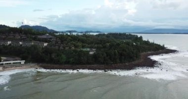 Damai, Sarawak / Malezya - 6 Ocak 2020: Malezya 'nın Kuching Sarawak kentindeki Şam bölgesinde Resorts and Retreats