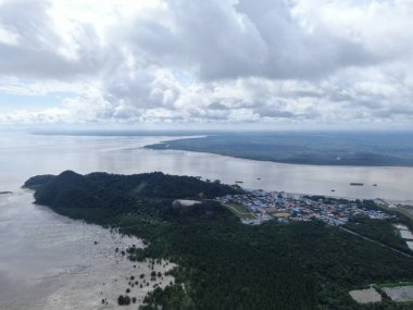 Kuching, Sarawak / Malezya - 12 Ocak 2020: Sarawak Bako Ulusal Parkı, Borneo Adası, Malezya