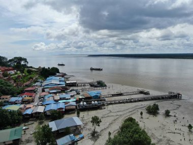 Kuching, Sarawak / Malezya - 12 Ocak 2020: Sarawak Bako Ulusal Parkı, Borneo Adası, Malezya