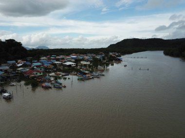 Kuching, Sarawak / Malezya - 12 Ocak 2020: Sarawak Bako Ulusal Parkı, Borneo Adası, Malezya