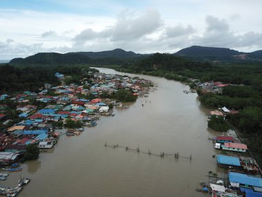 Kuching, Sarawak / Malezya - 12 Ocak 2020: Sarawak Bako Ulusal Parkı, Borneo Adası, Malezya