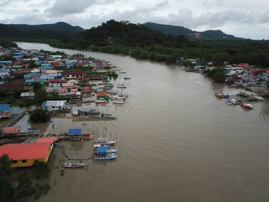 Kuching, Sarawak / Malezya - 12 Ocak 2020: Sarawak Bako Ulusal Parkı, Borneo Adası, Malezya