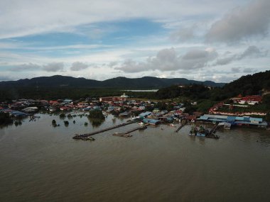 Kuching, Sarawak / Malezya - 12 Ocak 2020: Sarawak Bako Ulusal Parkı, Borneo Adası, Malezya