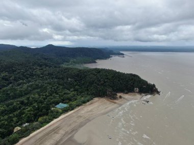 Kuching, Sarawak / Malezya - 12 Ocak 2020: Sarawak Bako Ulusal Parkı, Borneo Adası, Malezya