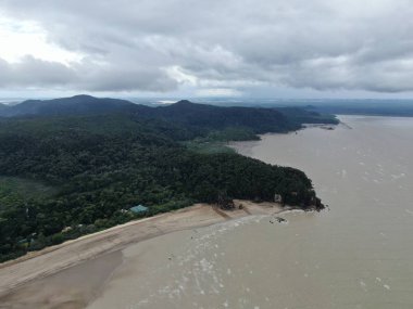 Kuching, Sarawak / Malezya - 12 Ocak 2020: Sarawak Bako Ulusal Parkı, Borneo Adası, Malezya