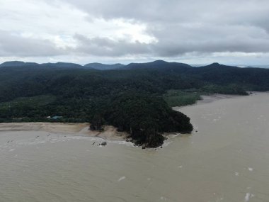 Kuching, Sarawak / Malezya - 12 Ocak 2020: Sarawak Bako Ulusal Parkı, Borneo Adası, Malezya
