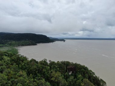 Kuching, Sarawak / Malezya - 12 Ocak 2020: Sarawak Bako Ulusal Parkı, Borneo Adası, Malezya