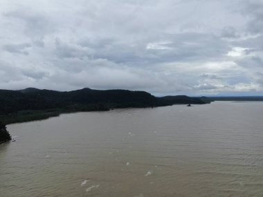 Kuching, Sarawak / Malezya - 12 Ocak 2020: Sarawak Bako Ulusal Parkı, Borneo Adası, Malezya