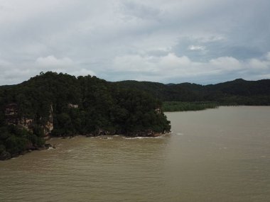 Kuching, Sarawak / Malezya - 12 Ocak 2020: Sarawak Bako Ulusal Parkı, Borneo Adası, Malezya