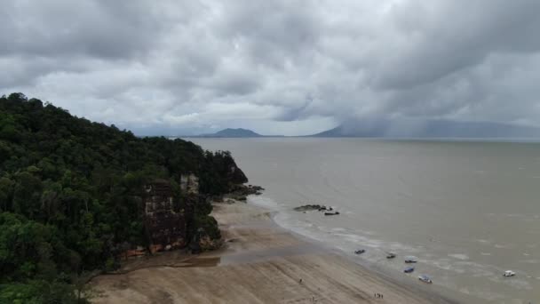 Kuching Sarawak Malásia Janeiro 2020 Parque Nacional Bako Sarawak Ilha — Vídeo de Stock