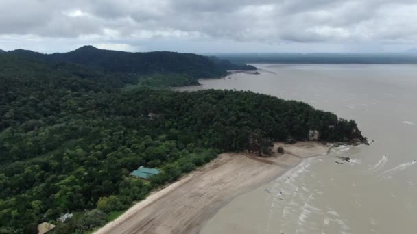 Kuching Sarawak Malajsie Ledna 2020 Národní Park Bako Sarawaku Ostrov — Stock video