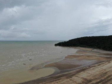 Kuching, Sarawak / Malezya - 12 Ocak 2020: Sarawak Bako Ulusal Parkı, Borneo Adası, Malezya