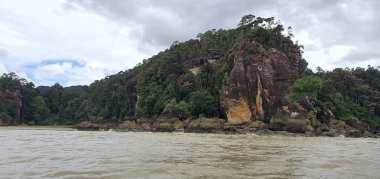 Kuching, Sarawak / Malezya - 12 Ocak 2020: Sarawak Bako Ulusal Parkı, Borneo Adası, Malezya