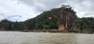Kuching, Sarawak / Malezya - 12 Ocak 2020: Sarawak Bako Ulusal Parkı, Borneo Adası, Malezya