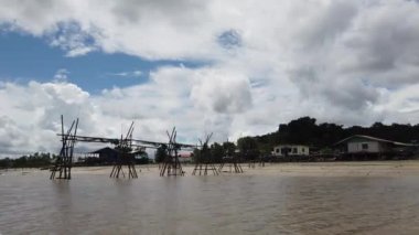Kuching, Sarawak / Malezya - 12 Ocak 2020: Sarawak Bako Ulusal Parkı, Borneo Adası, Malezya
