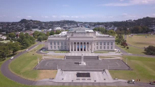 Auckland Nieuw Zeeland December 2019 Het Auckland War Memorial Museum — Stockvideo