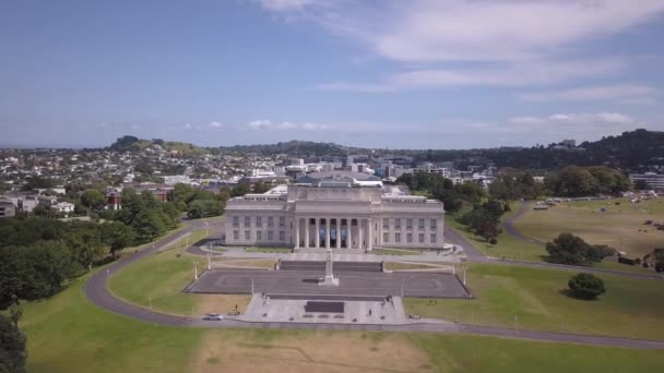 Auckland Nova Zelândia Dezembro 2019 Museu Memorial Guerra Auckland — Vídeo de Stock