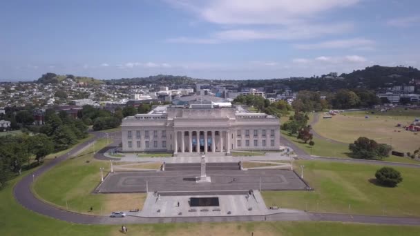 Auckland Nova Zelândia Dezembro 2019 Museu Memorial Guerra Auckland — Vídeo de Stock