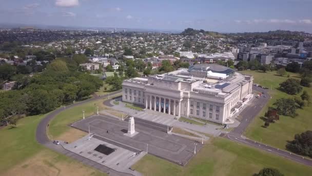 Auckland Nueva Zelanda Diciembre 2019 Auckland War Memorial Museum — Vídeos de Stock