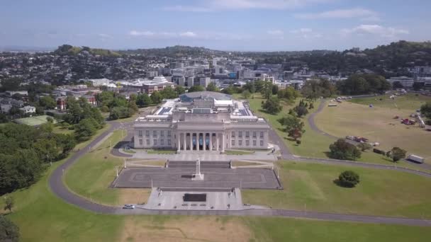 Auckland Νέα Ζηλανδία Δεκεμβρίου 2019 Μνημείο Πολέμου Του Ώκλαντ — Αρχείο Βίντεο