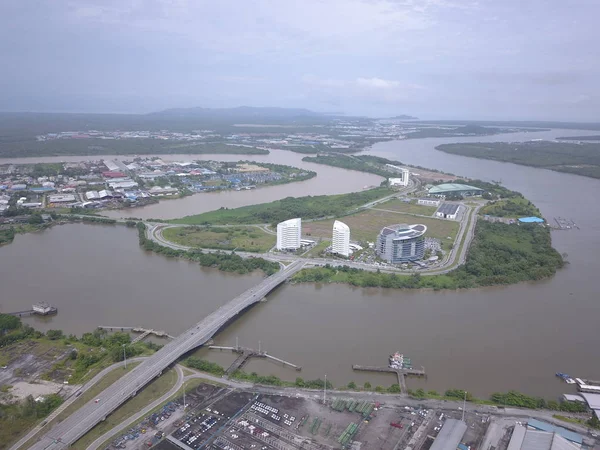 Kuching Sarawak Malezja Listopada 2019 Struktura Zapory Kucharskiej Pod Mostem — Zdjęcie stockowe