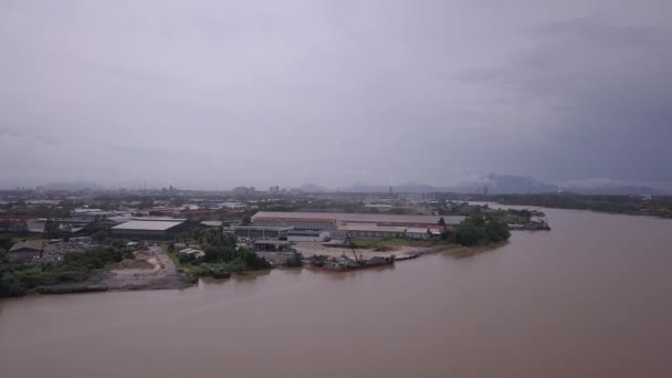 Kuching Sarawak Malaysia November 2019 Die Kuching Staustufe Unter Der — Stockvideo