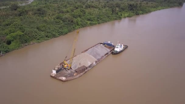 Kuching Sarawak Malezya Kasım 2019 Sarawak Nehri Boyunca Uzanan Köprünün — Stok video