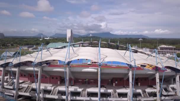 Kuching Sarawak Malaysia December 2019 Outdoor Sarawak State Stadiums All — 图库视频影像