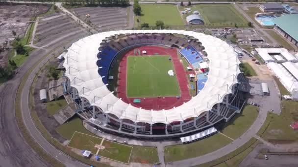 Kuching Sarawak Malaysia Dezember 2019 Die Staatlichen Stadien Unter Freiem — Stockvideo