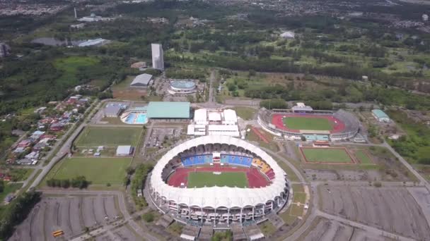Kuching Sarawak Malajsie Prosince 2019 Outdoor Sarawak State Stadiums All — Stock video