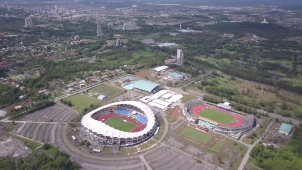 Kuching Sarawak Malásia Dezembro 2019 Estádios Estaduais Sarawak Livre Onde — Vídeo de Stock