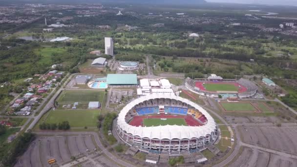 Kuching Sarawak Malásia Dezembro 2019 Estádios Estaduais Sarawak Livre Onde — Vídeo de Stock