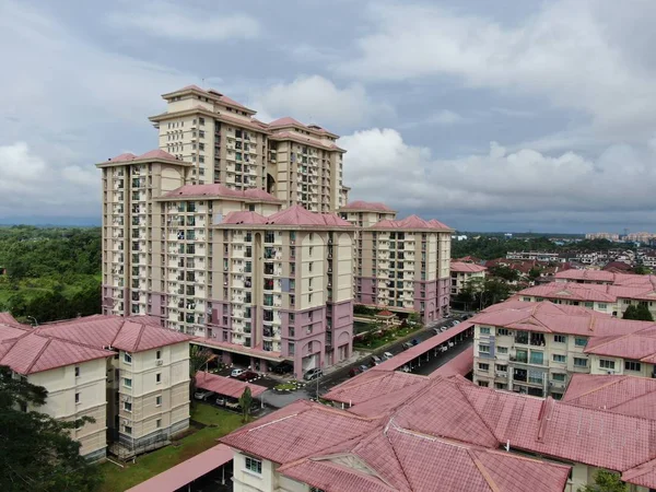 Кучинг Саравак Малайзия Января 2020 Года Случайный Кондоминиум Недвижимости Районе — стоковое фото