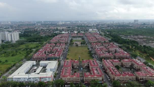Kuching Sarawak Malásia Janeiro 2020 Uma Propriedade Condomínio Aleatório Área — Vídeo de Stock