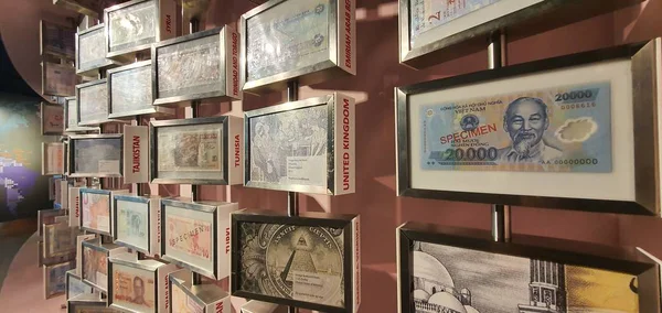 Kuching Sarawak Malasia Enero 2020 Notas Moneda Países Todo Mundo — Foto de Stock