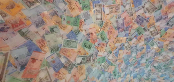 Kuching Sarawak Malajsie Ledna 2020 Měnové Bankovky Zemí Celém Světě — Stock fotografie