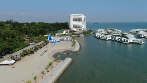 Port Dickson Negeri Sembilan Malásia Janeiro 2020 Flor Hibisco Hotéis — Vídeo de Stock