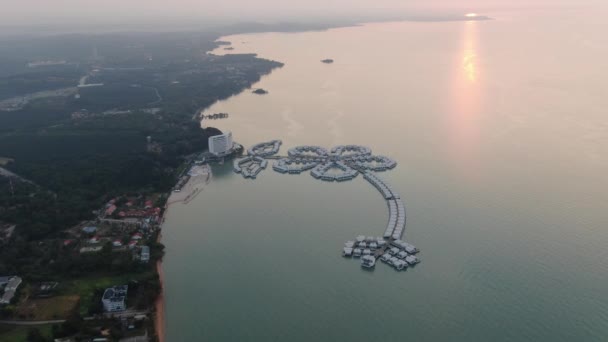 Port Dickson Negeri Sembilan Malaysia Січня 2020 Квітка Hibiscus Готель — стокове відео