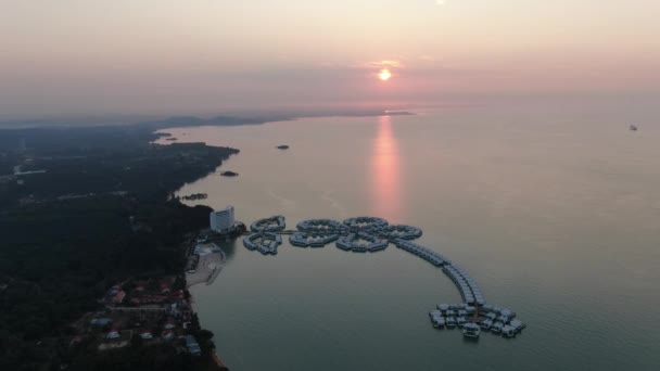 Port Dickson Negeri Sembilan Malásia Janeiro 2020 Flor Hibisco Hotéis — Vídeo de Stock