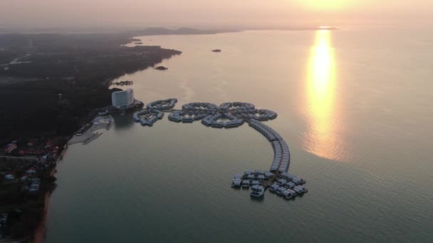 Port Dickson Negeri Sembilan Malaysia Januar 2020 Die Hibiskusblüte Und — Stockvideo