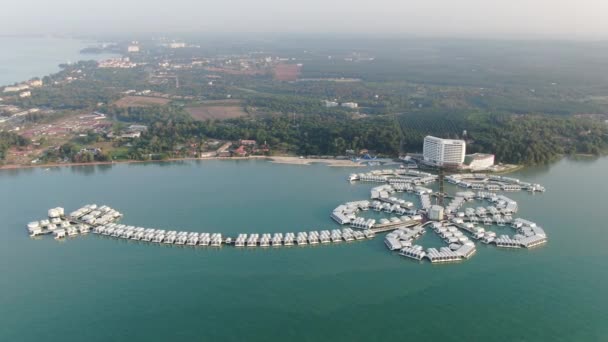 Port Dickson Negeri Sembilan Malaysia Січня 2020 Квітка Hibiscus Готель — стокове відео