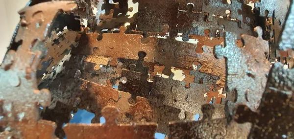 Kuching, Sarawak / Malezya - 24 Ocak 2020: Yaratıcı ve sanatsal biçimde düzenlenmiş 3d 'lik bir yapboz koleksiyonu